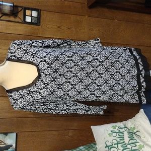 Black & white Anne Klein dress M